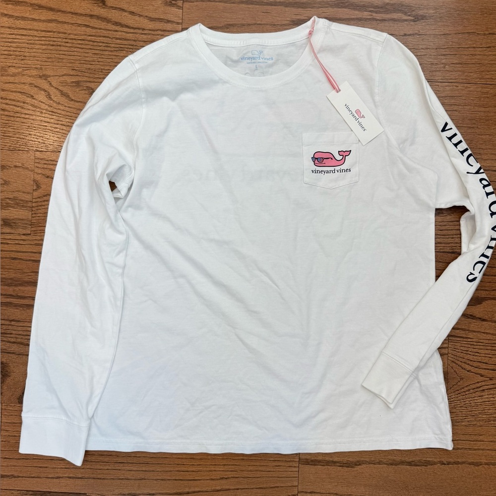 NWT Vineyard Vines women’s size L White Long Sleeve Shirt